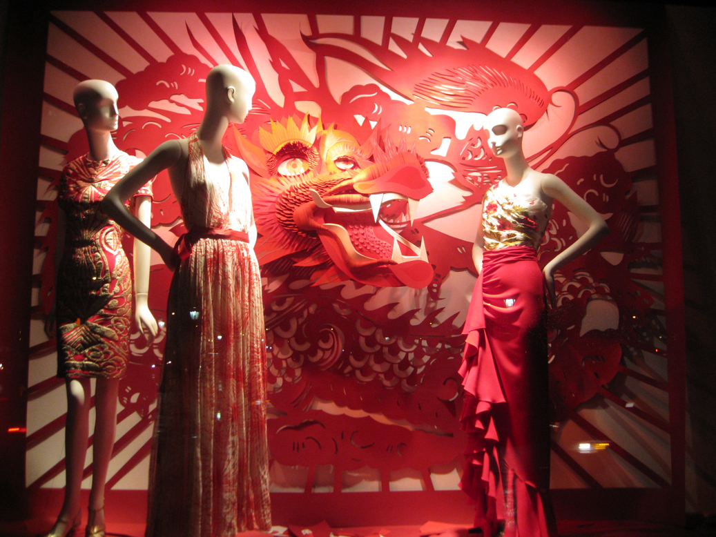 Bergdorf's Chinese New Year, A Bergdorf Goodman window disp…